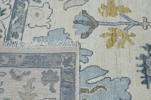 10 X 14 Ft Indian Hand Knotted Oushak Design Oriental Area Rug #IndoorRug #LOOMTOROOM #100%HANDMADERUG
